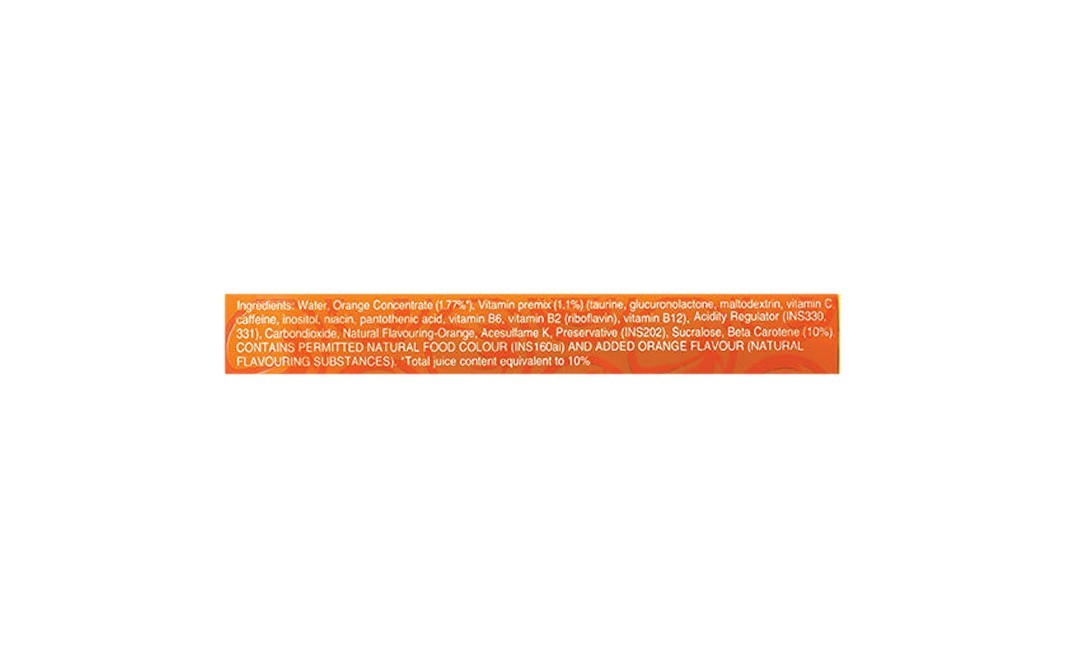 XS Energy Drink Orange Juice Blast    Can  250 millilitre